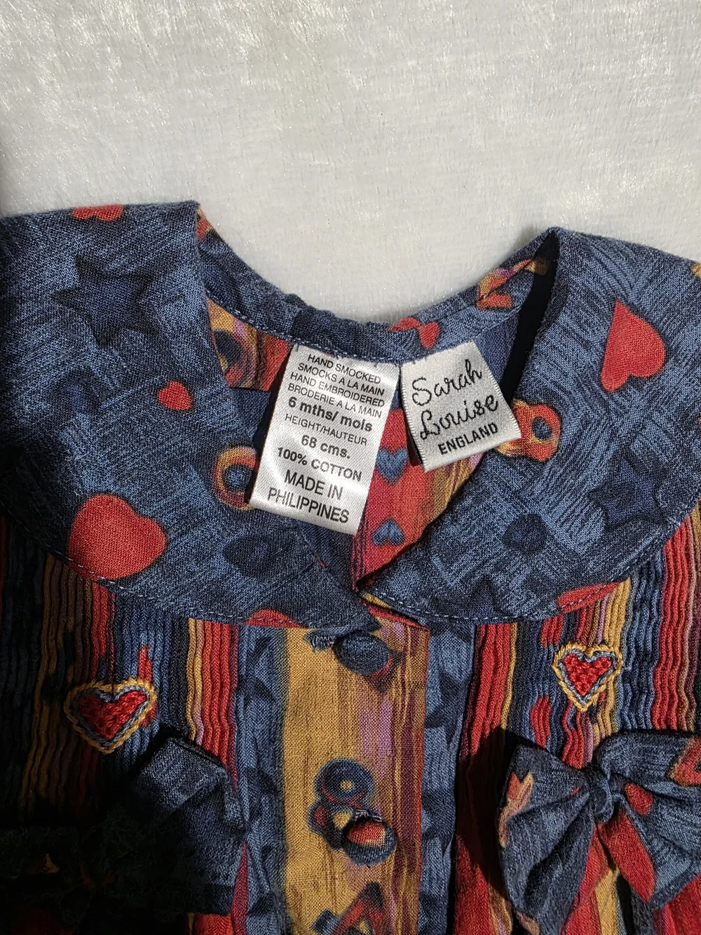 Heart & Stripe Navy Red Kids One-Piece Bodysuit